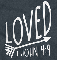 Loved Football Romper Bodysuit-Direct To Garment Print-Brisco Baby