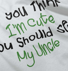 See My Uncle Ringer Romper Bodysuit-Direct To Garment Print-Brisco Baby