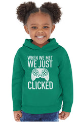 We Just Clicked Video Game Nerd Toddler Pullover Hoodie-Direct To Garment Print-Brisco Baby