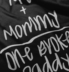 One Broke Daddy Infant Baby Bib-Direct To Garment Print-Brisco Baby