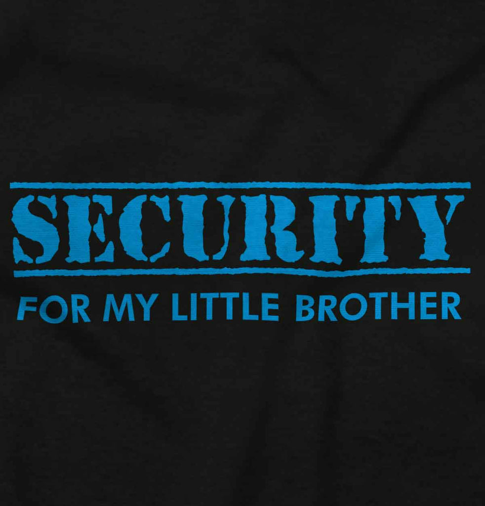 Security For My Little Brother Infant Baby Bib-Direct To Garment Print-Brisco Baby