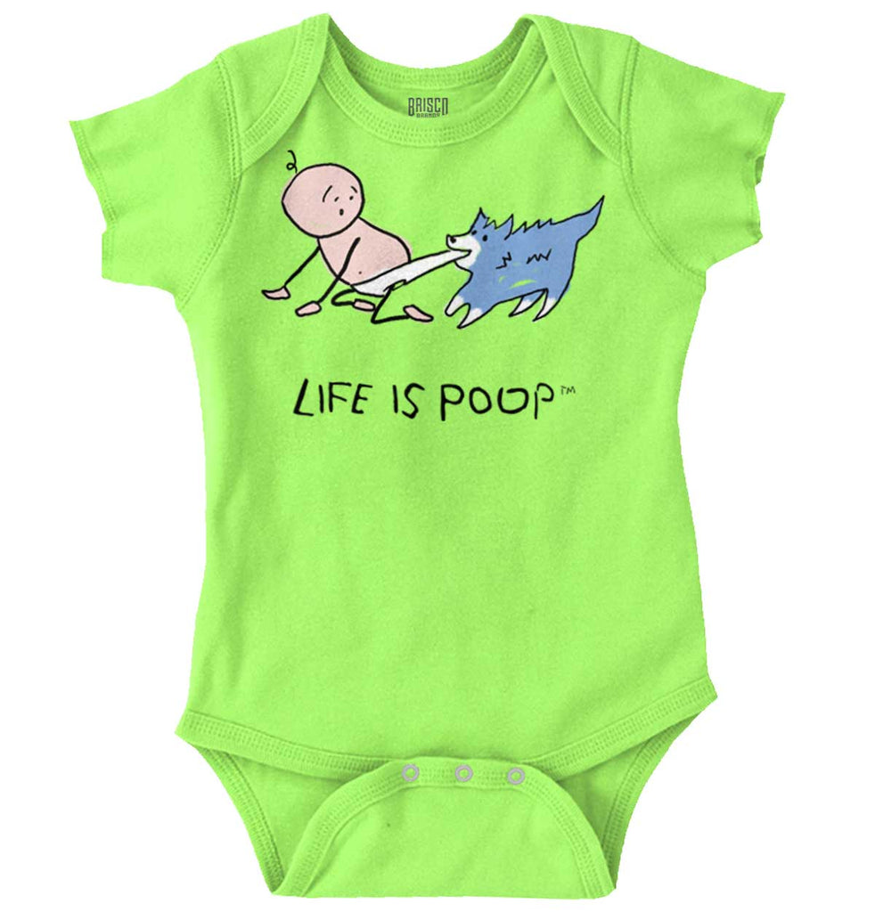 Dog Pull Romper Bodysuit-Direct To Garment Print-Brisco Baby