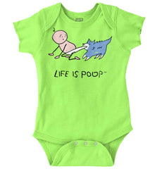 Dog Pull Romper Bodysuit-Direct To Garment Print-Brisco Baby