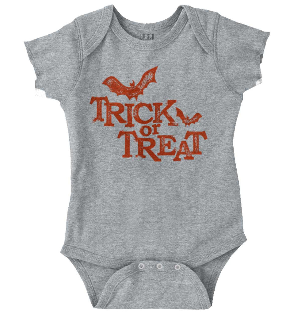 Trick or Treat Bats Romper Bodysuit-Direct To Garment Print-Brisco Baby