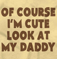 I'm Cute Romper Bodysuit-Direct To Garment Print-Brisco Baby