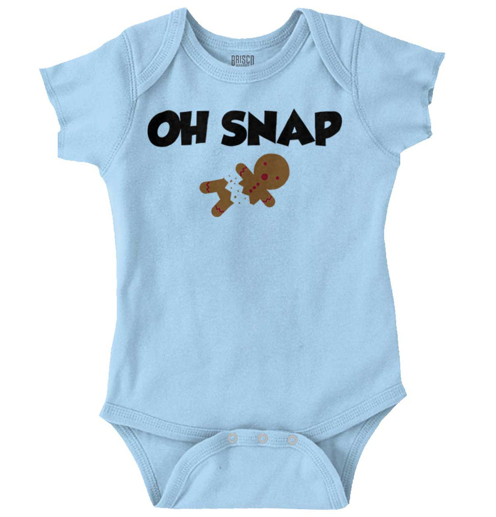 Oh Snap Gingerbread Romper Bodysuit-Direct To Garment Print-Brisco Baby