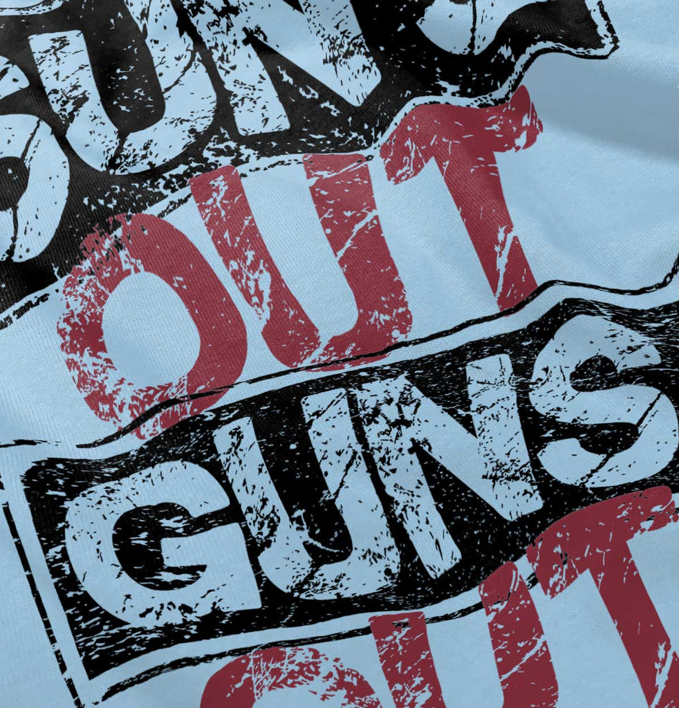 Guns Out Infant Baby Bib-Direct To Garment Print-Brisco Baby