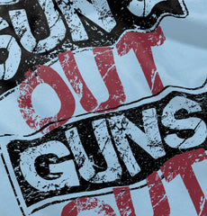 Guns Out Infant Baby Bib-Direct To Garment Print-Brisco Baby