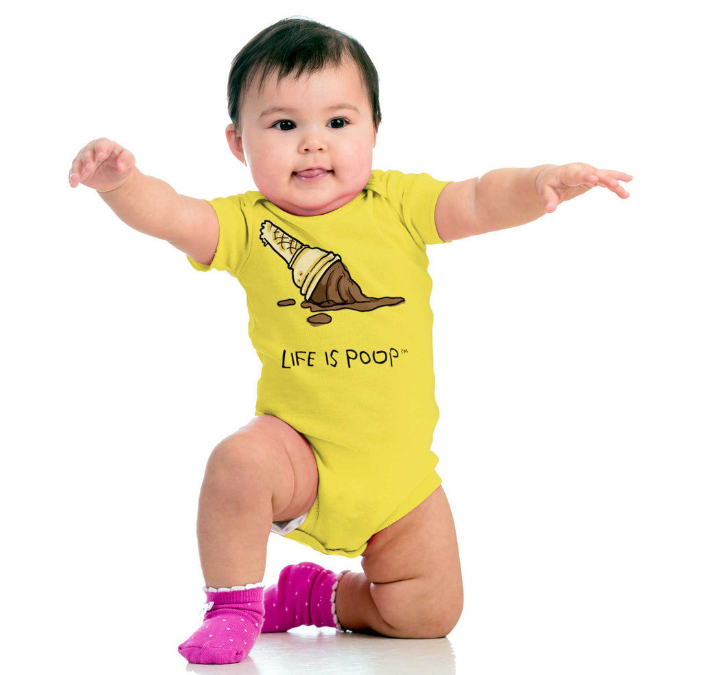 Dropped Cone Romper Bodysuit-Direct To Garment Print-Brisco Baby