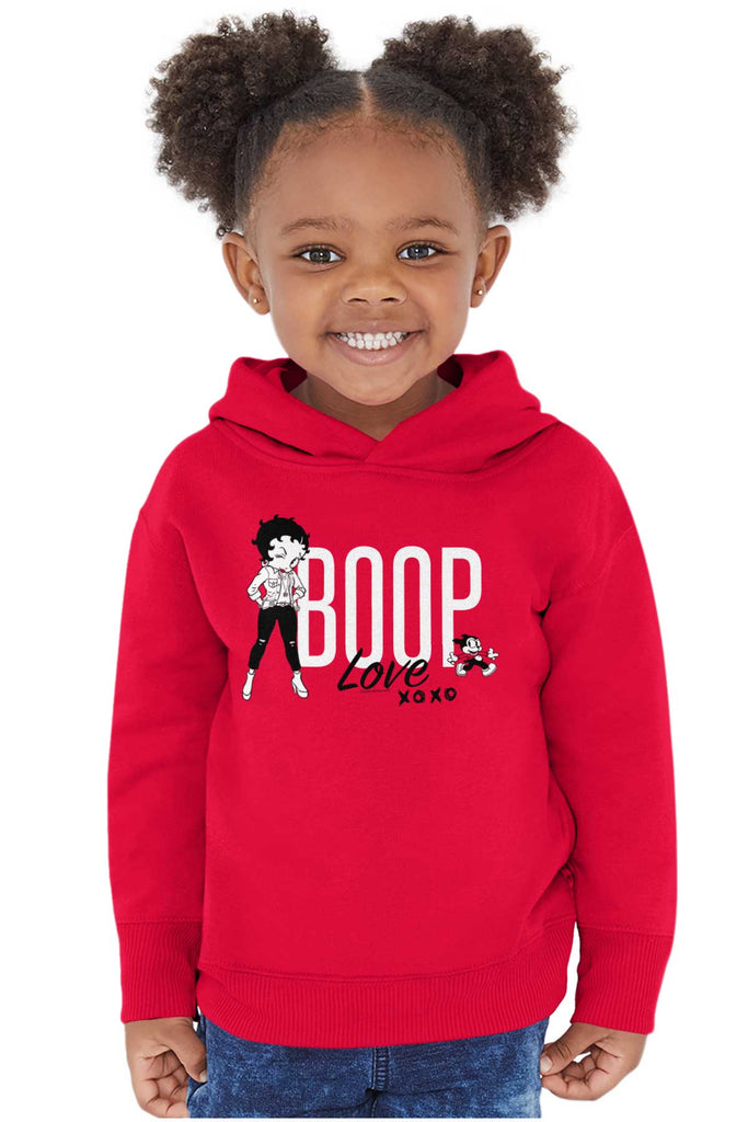 Boop Love Toddler Pullover Hoodie-Direct To Garment Print-Brisco Baby