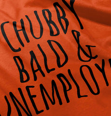 Chubby Unemployed Romper Bodysuit-Direct To Garment Print-Brisco Baby