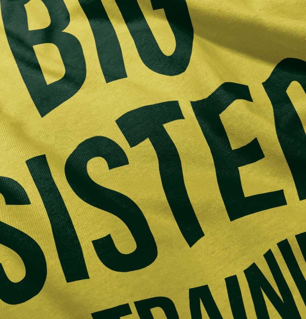 Big Sister In Training Romper Bodysuit-Direct To Garment Print-Brisco Baby