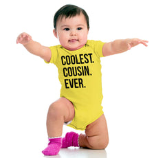 Coolest Cousin Ever Romper Bodysuit-Direct To Garment Print-Brisco Baby