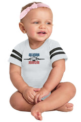 I'm Inverted Football Romper Bodysuit-Direct To Garment Print-Brisco Baby