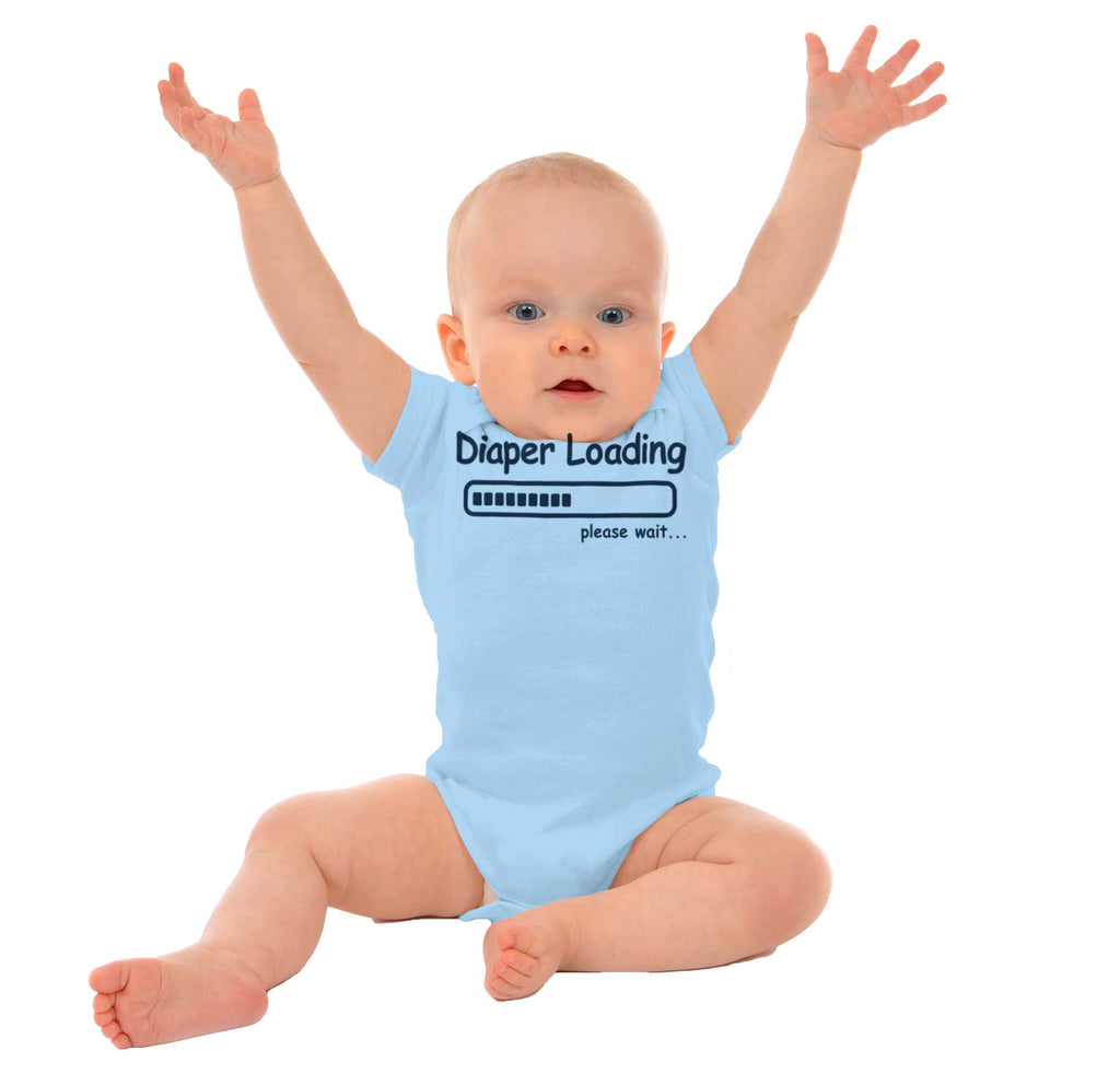 Diaper Loading Romper Bodysuit-Direct To Garment Print-Brisco Baby