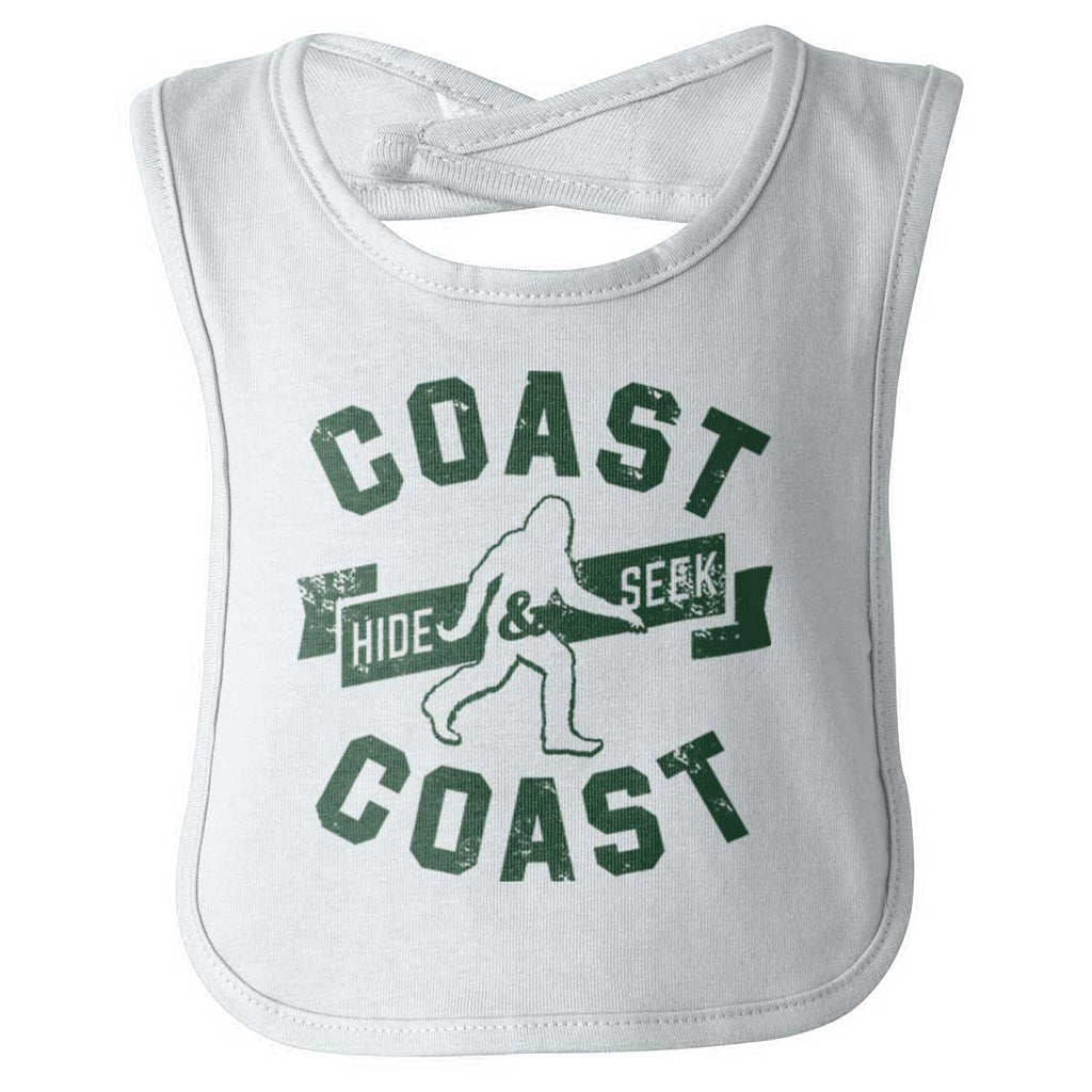 Coast To Coast Infant Baby Bib-Direct To Garment Print-Brisco Baby