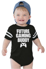 Future Gaming Buddy Football Romper Bodysuit-Direct To Garment Print-Brisco Baby