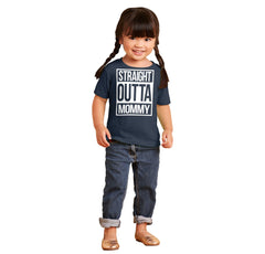 Straight Outta Mommy Infant Toddler T Shirt-Direct To Garment Print-Brisco Baby