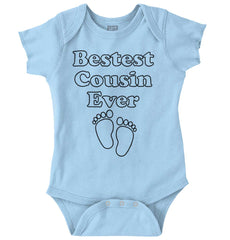 Bestest Cousin Ever Romper Bodysuit-Direct To Garment Print-Brisco Baby