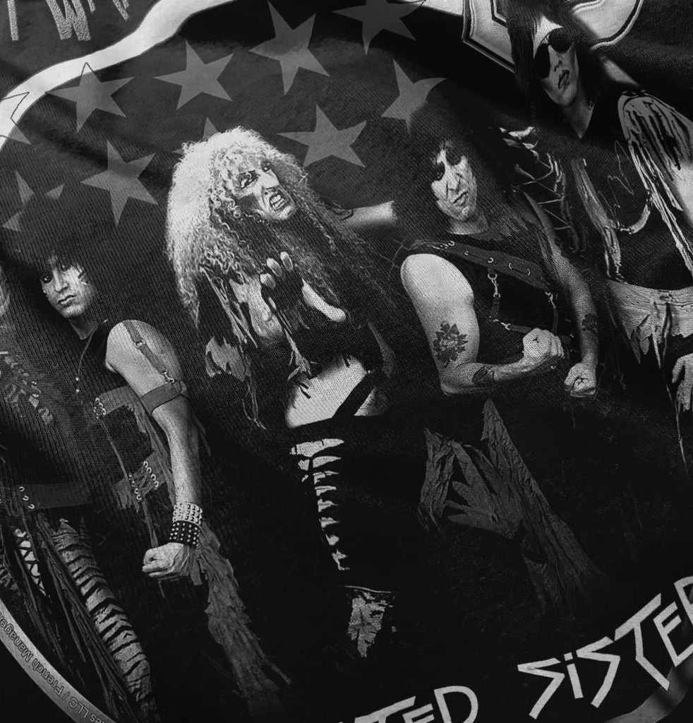 Twisted Sister Photo Infant Baby Bib-Direct To Garment Print-Brisco Baby