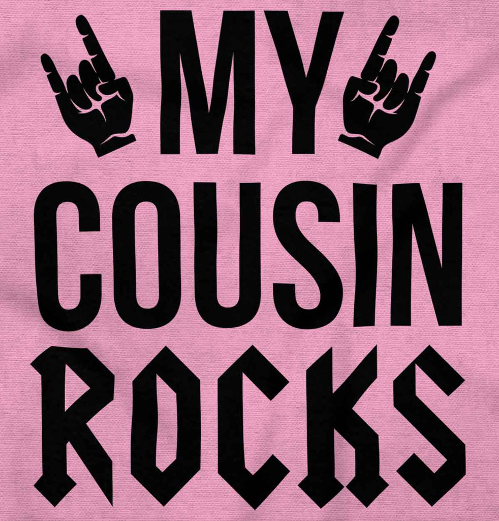 My Cousin Rocks Infant Baby Bib-Direct To Garment Print-Brisco Baby