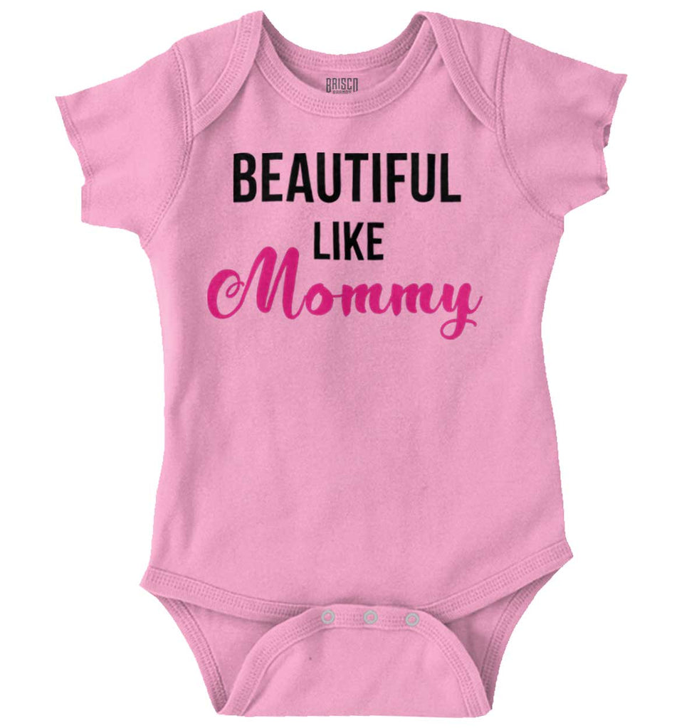 Beautiful Like Mommy Romper Bodysuit-Direct To Garment Print-Brisco Baby