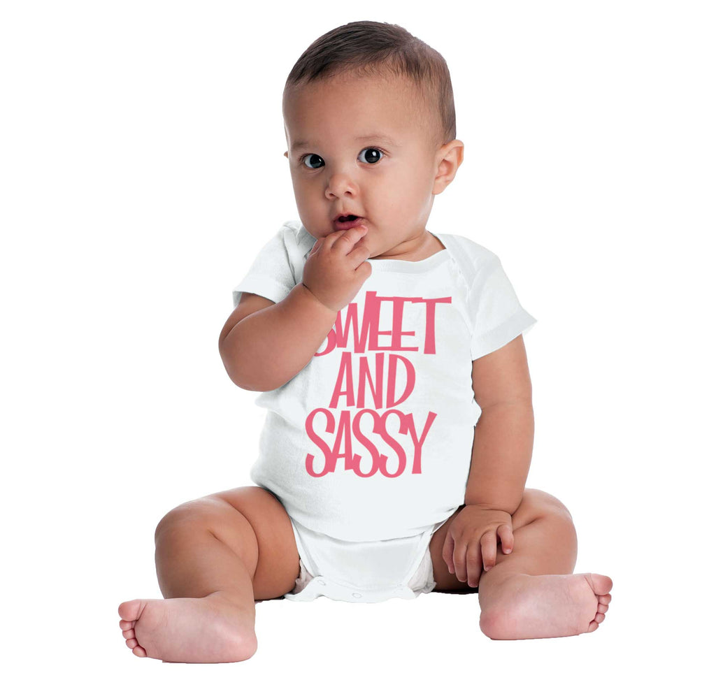 Sweet and Sassy Romper Bodysuit-Direct To Garment Print-Brisco Baby