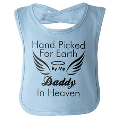 Hand Picked By Daddy Infant Baby Bib-Direct To Garment Print-Brisco Baby