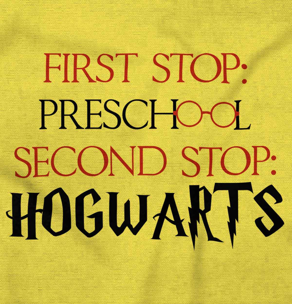 Preschool Hogwarts Romper Bodysuit-Direct To Garment Print-Brisco Baby