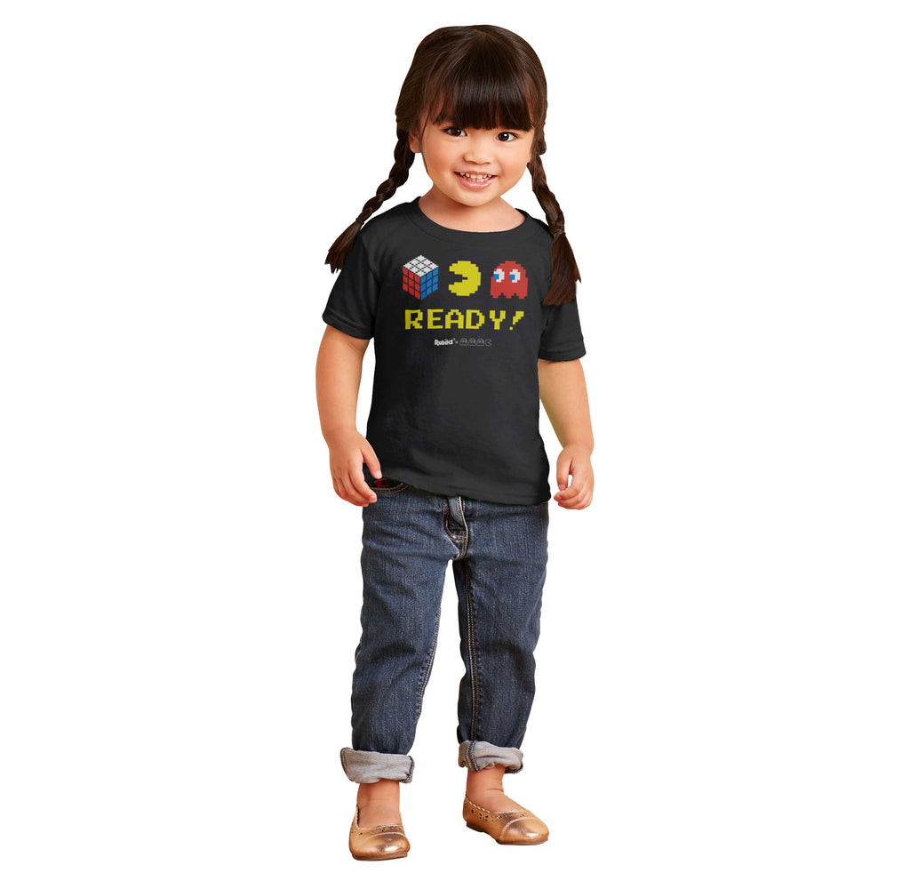 Ready Pac-Man Infant Toddler T Shirt-Direct To Garment Print-Brisco Baby