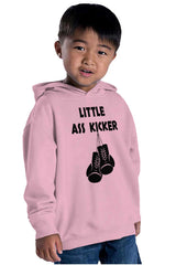 Little Ass Kicker Toddler Pullover Hoodie-Direct To Garment Print-Brisco Baby