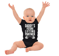 Lifting Partner Romper Bodysuit-Direct To Garment Print-Brisco Baby