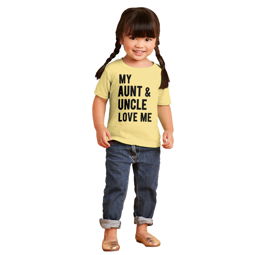 Aunt And Uncle Love Me Infant Toddler T Shirt-Direct To Garment Print-Brisco Baby