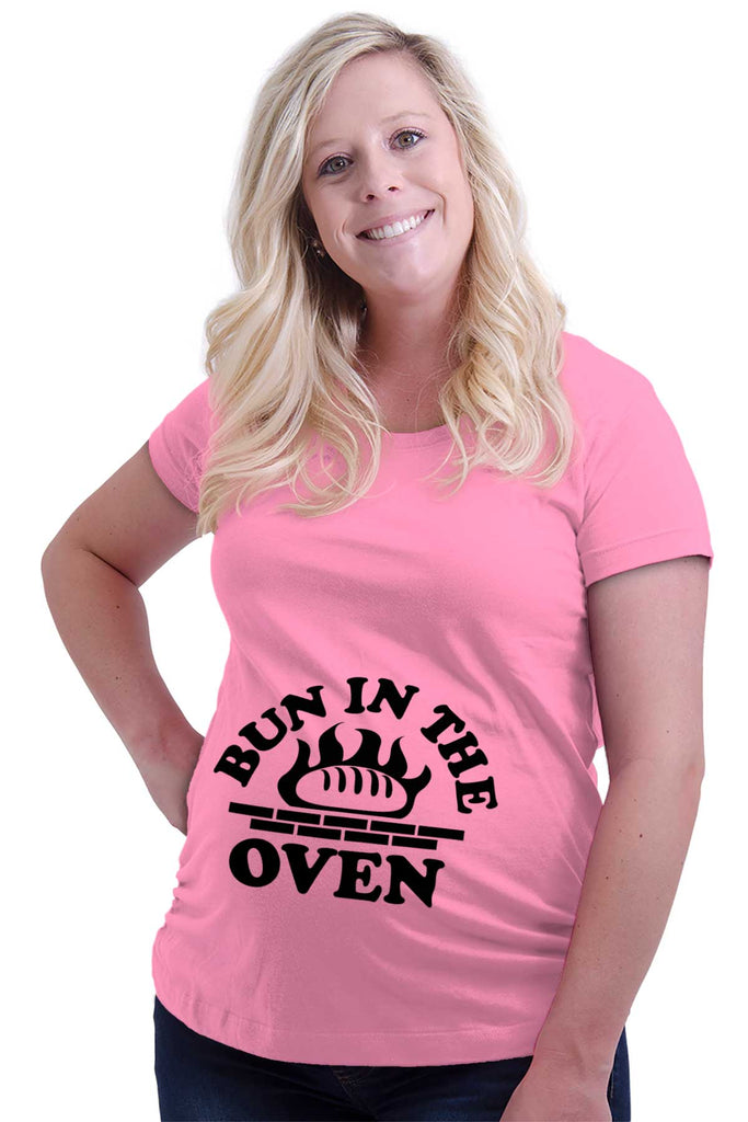 Bun In The Oven Maternity T-Shirt-Direct To Garment Print-Brisco Baby