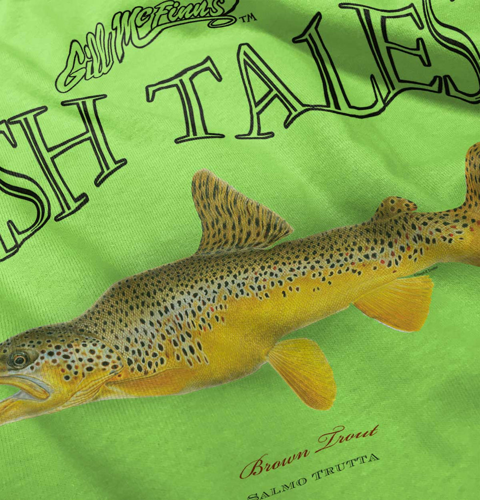 Brown Trout Romper Bodysuit-Direct To Garment Print-Brisco Baby