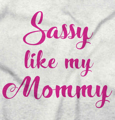 Sassy Like Mommy Romper Bodysuit-Direct To Garment Print-Brisco Baby