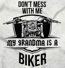 Biker Grandma Romper Bodysuit-Direct To Garment Print-Brisco Baby