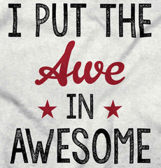 Awe in Awesome Infant Baby Bib-Direct To Garment Print-Brisco Baby