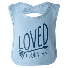 Loved Infant Baby Bib-Direct To Garment Print-Brisco Baby