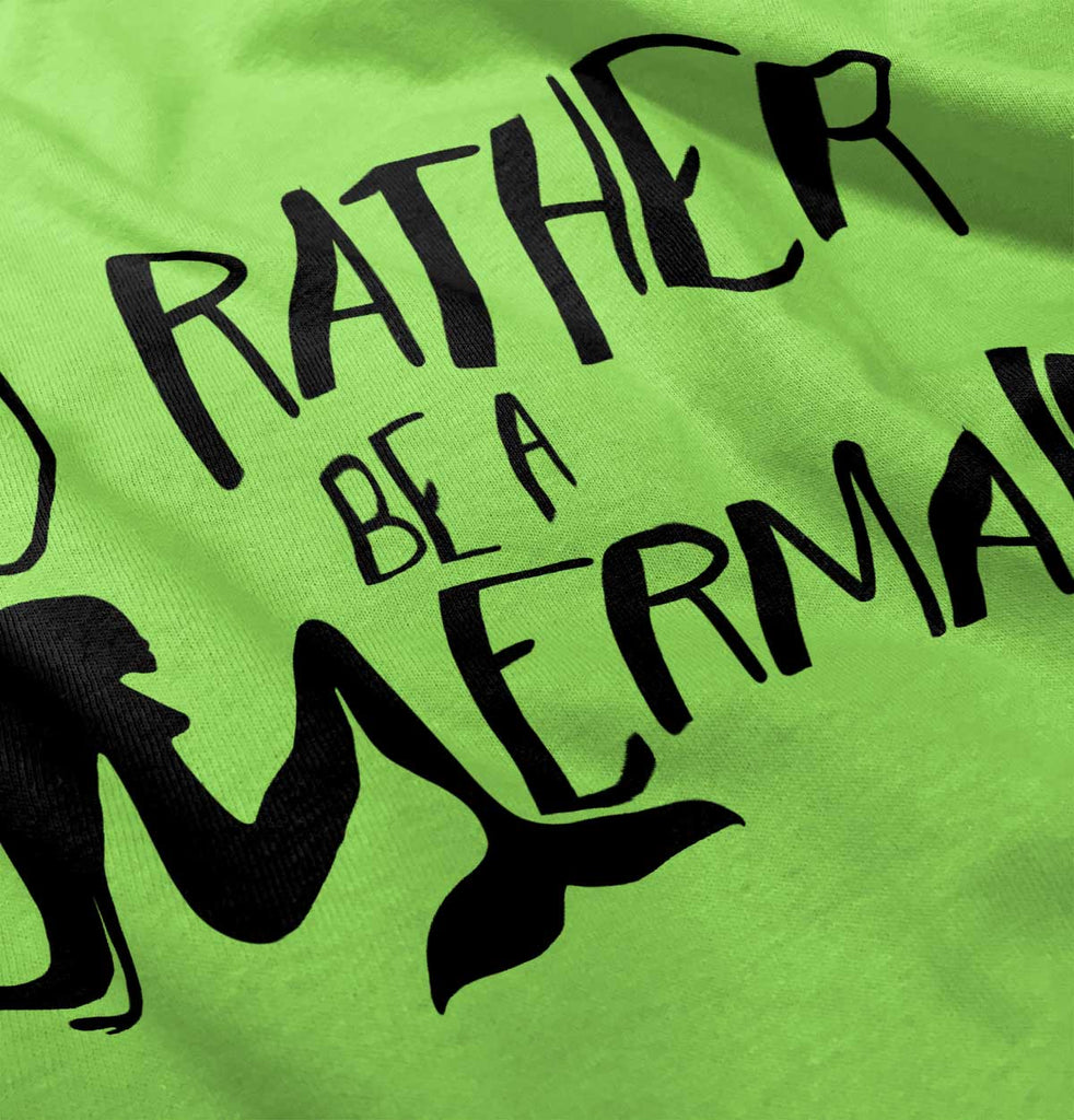 Rather Be A Mermaid Romper Bodysuit-Direct To Garment Print-Brisco Baby