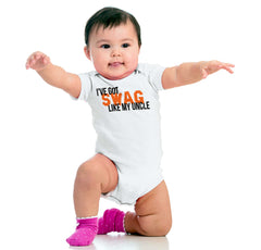 Swag Like My Uncle Romper Bodysuit-Direct To Garment Print-Brisco Baby