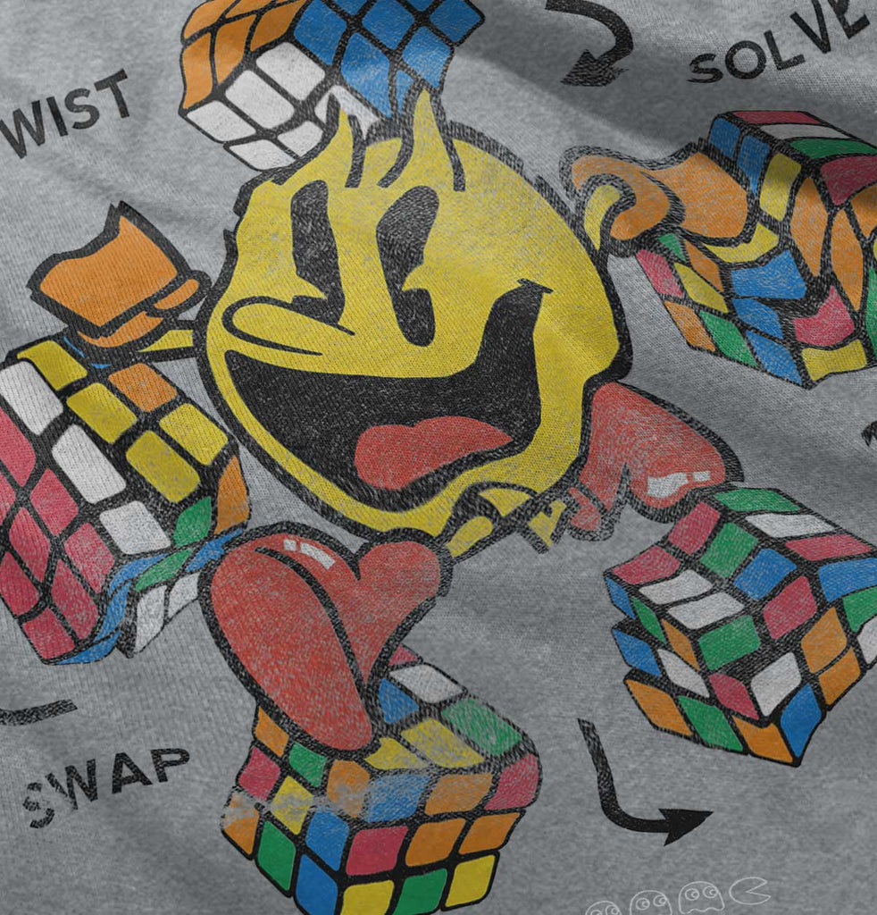 Rubiks Pac-Man Toddler Pullover Hoodie-Direct To Garment Print-Brisco Baby