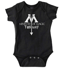 Ministry Of Magic Romper Bodysuit-Direct To Garment Print-Brisco Baby