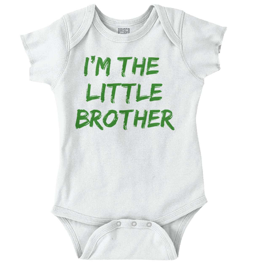 I'm The Little Brother Romper Bodysuit-Direct To Garment Print-Brisco Baby