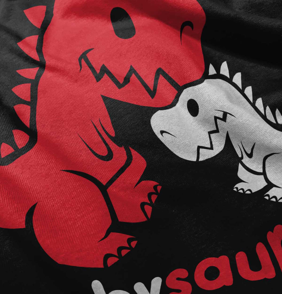 Babysaurus Rex Raglan Romper Bodysuit-Direct To Garment Print-Brisco Baby