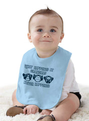 Happens At Grandmas Infant Baby Bib-Direct To Garment Print-Brisco Baby
