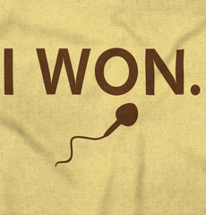 Won The Race Infant Toddler T Shirt-Direct To Garment Print-Brisco Baby