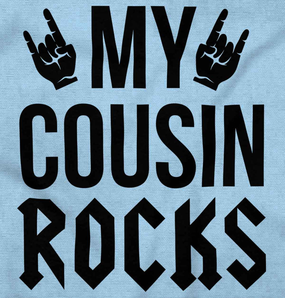 My Cousin Rocks Infant Baby Bib-Direct To Garment Print-Brisco Baby