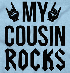 My Cousin Rocks Infant Baby Bib-Direct To Garment Print-Brisco Baby