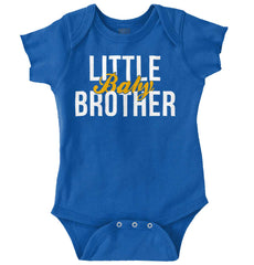 Little Baby Brother Romper Bodysuit-Direct To Garment Print-Brisco Baby